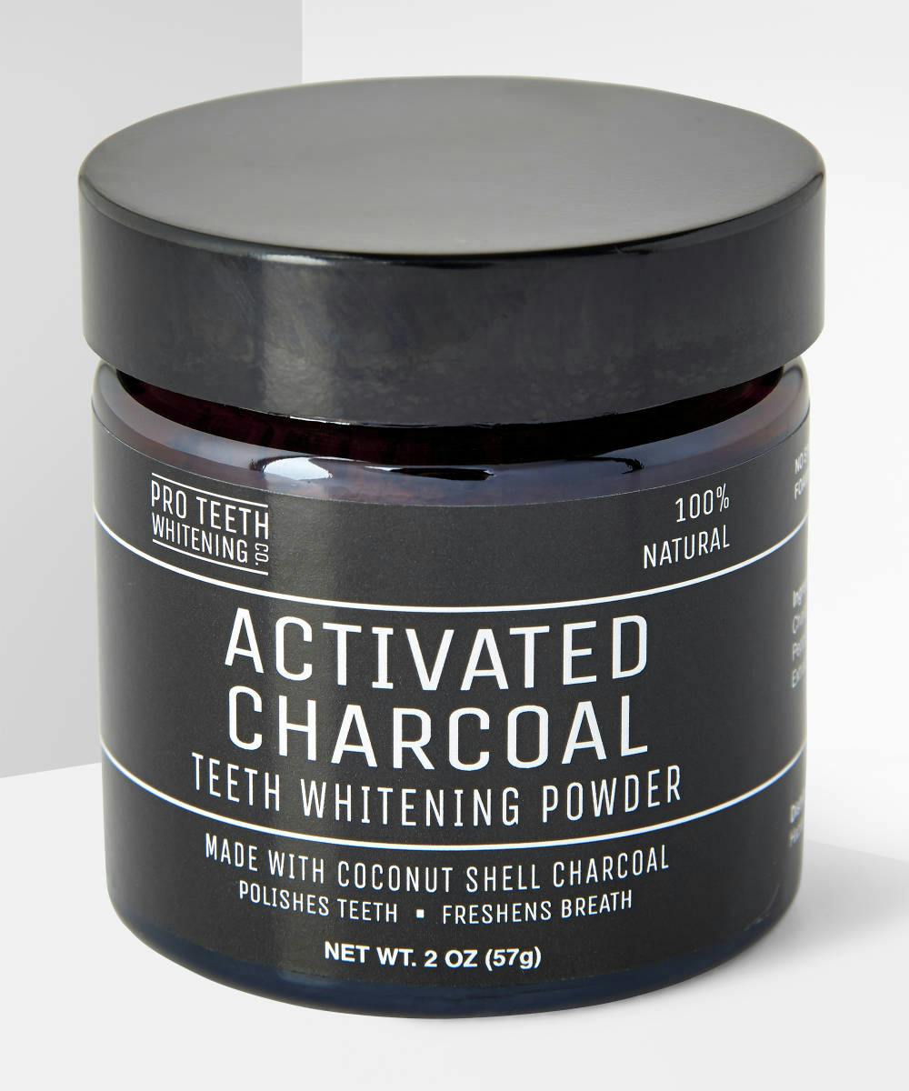 activated charcoal teeth-whitening powder