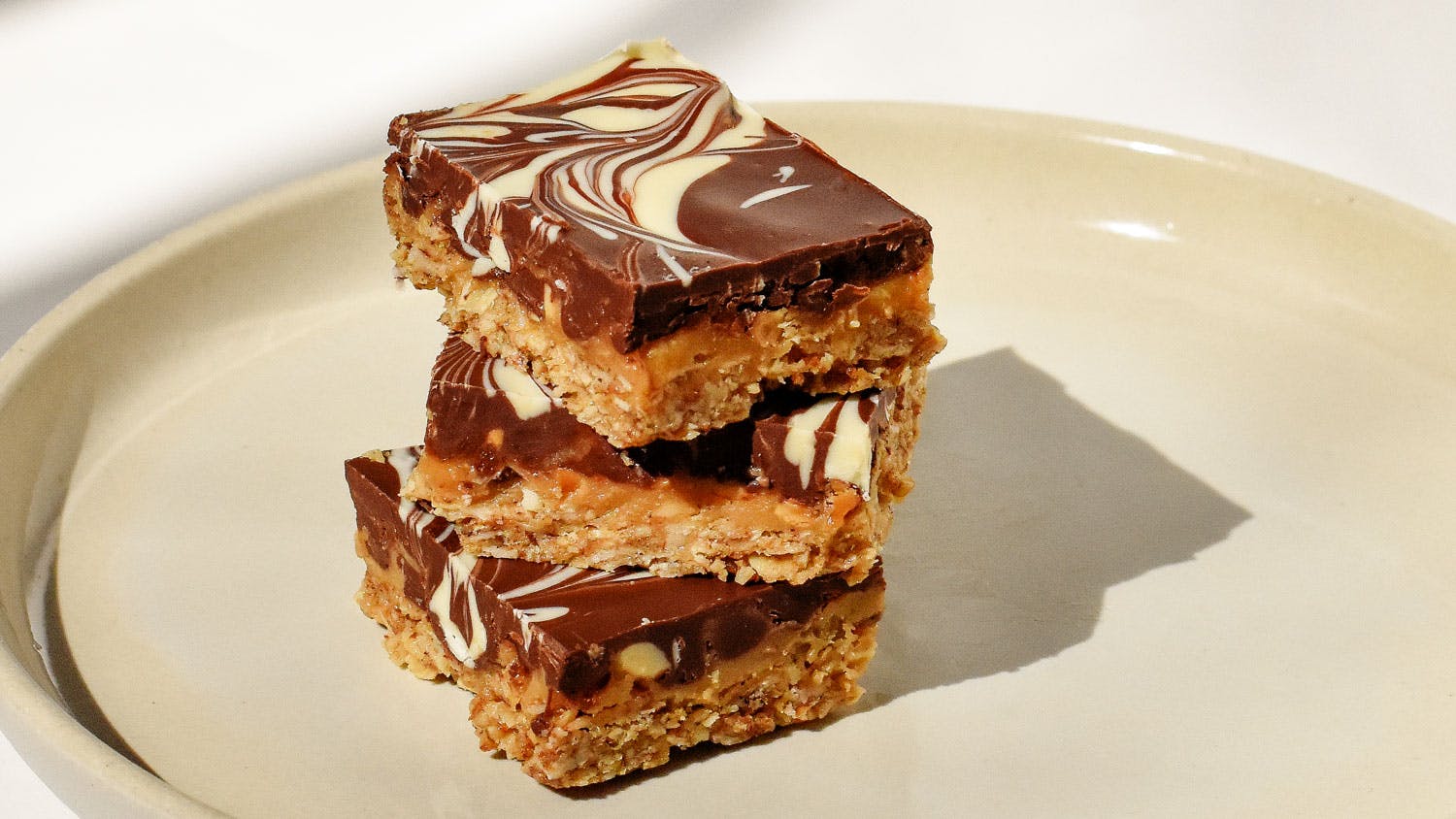 stack of 3 shortbreads on a plate