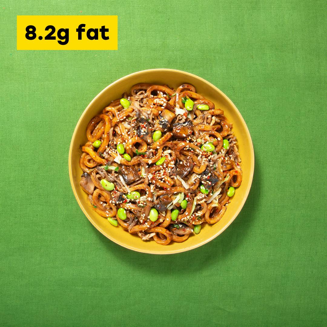 Hoisin Mushroom Udon Noodles - 8.2g fat