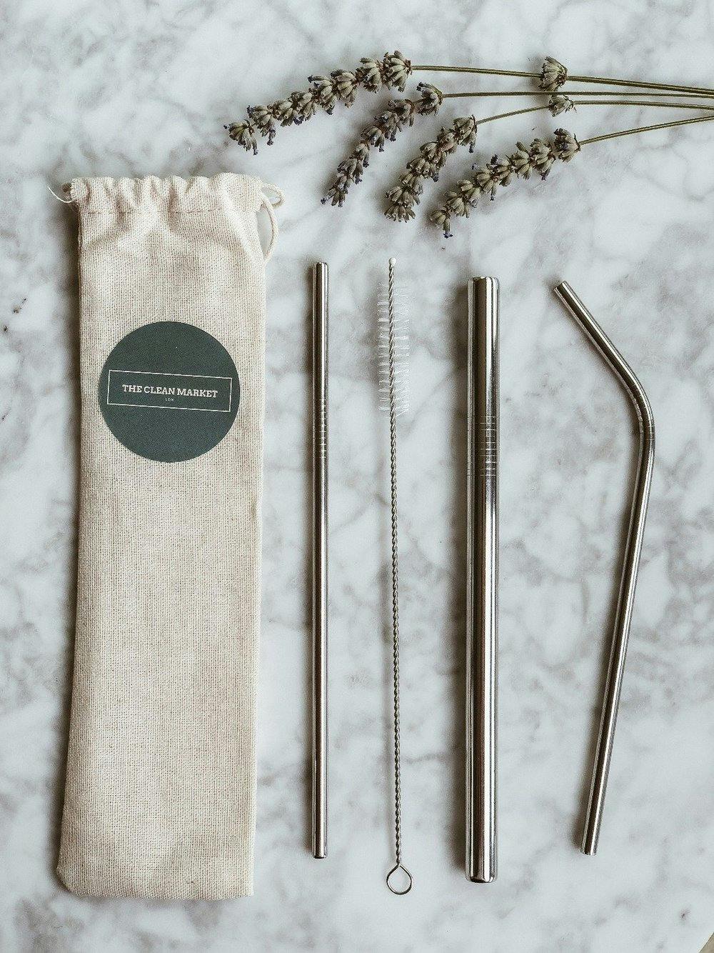 metal straw set