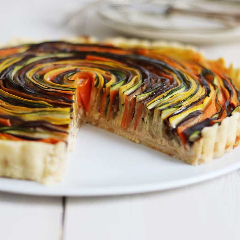 vegetable spiral tart