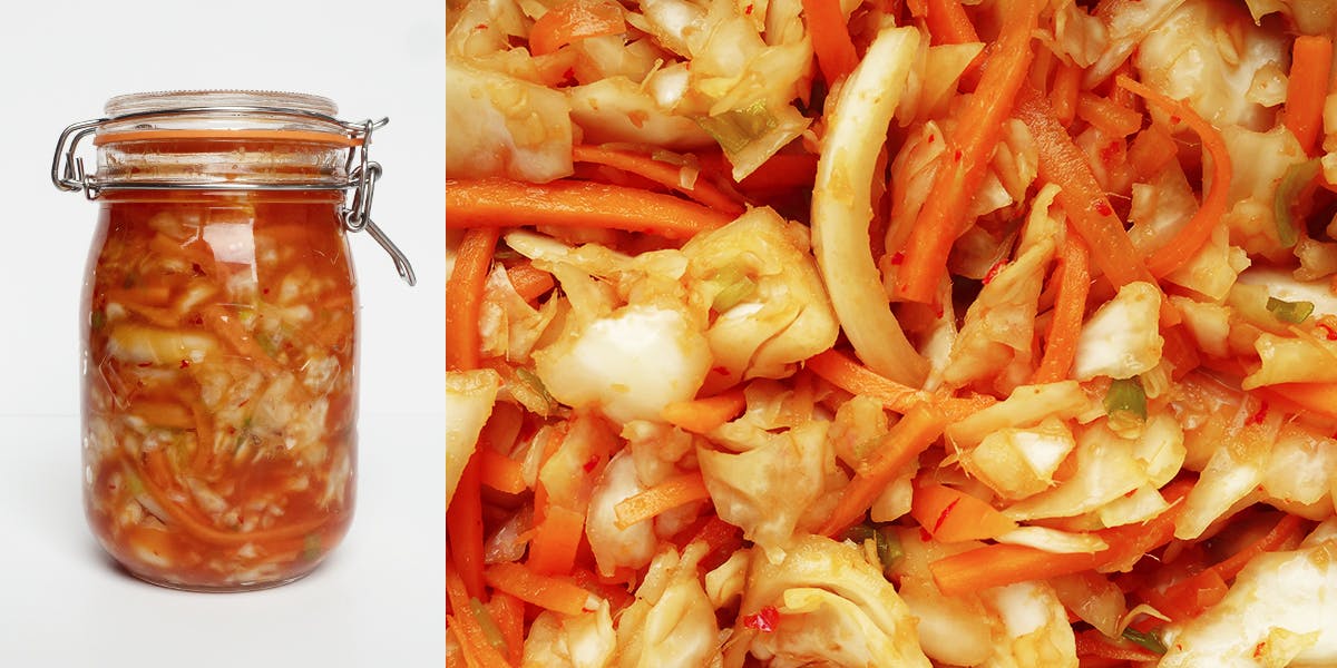 kimchi in a jar