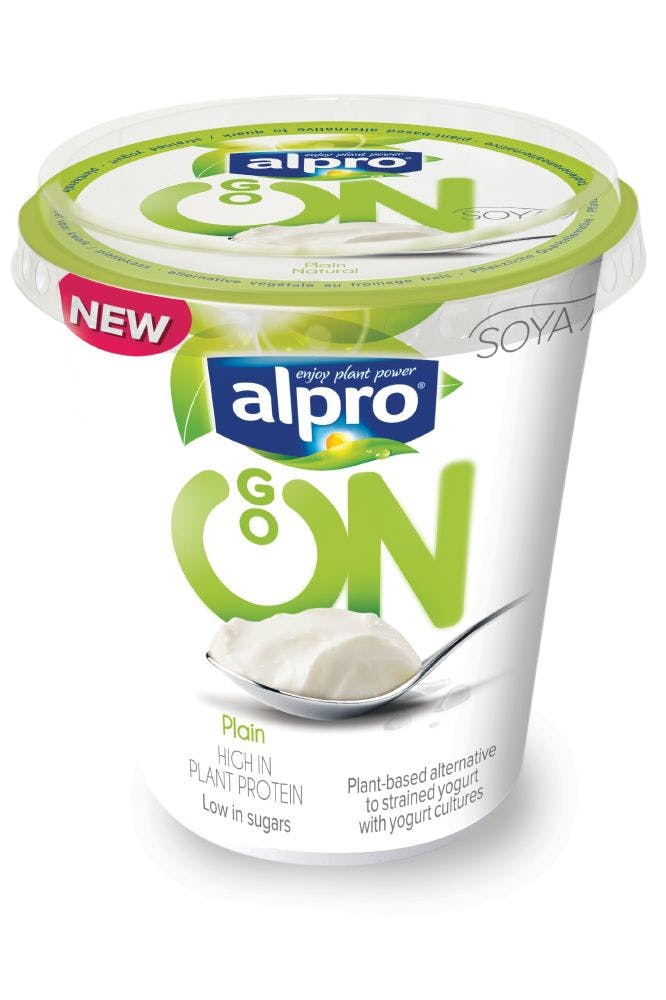 alpro go on plain yoghurt