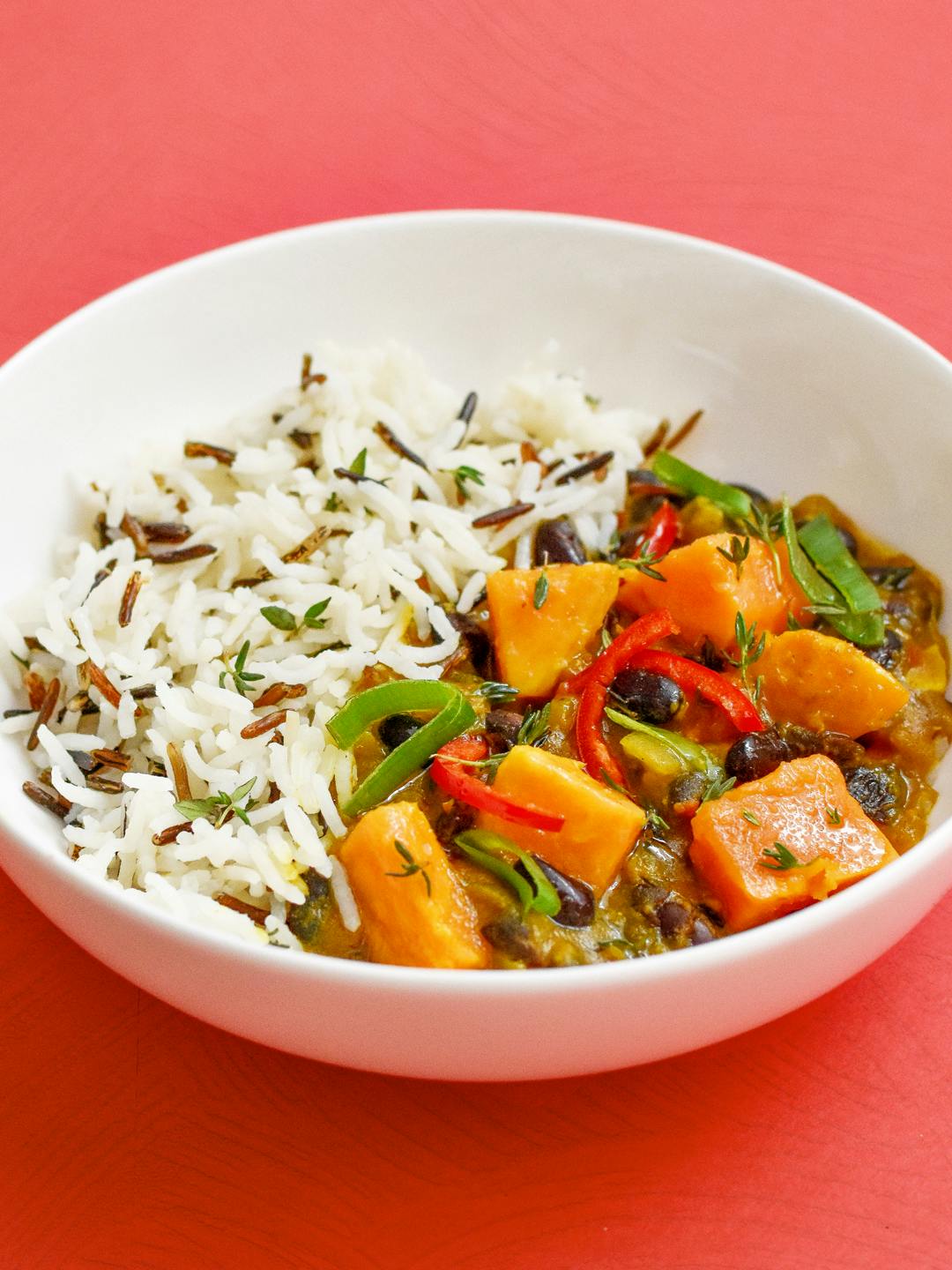 bowl of sweet potato curry