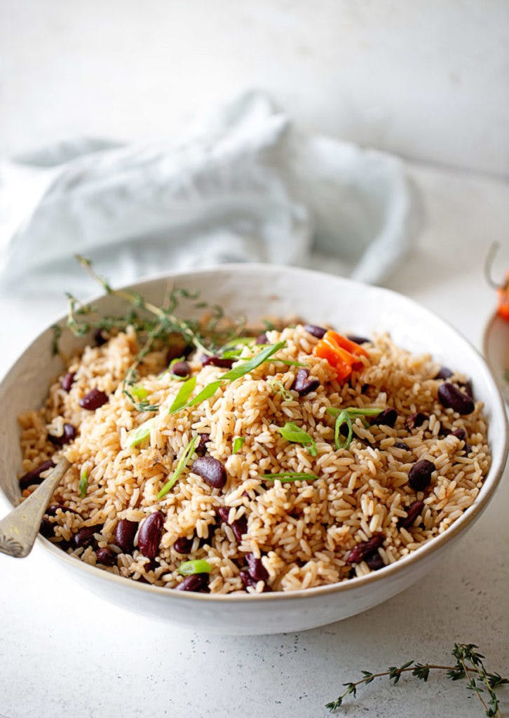 rice and peas