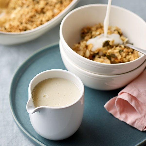 custard in jug