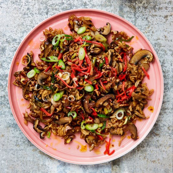 Meera Sodha's Shiitake Rice with chilli pecan oil