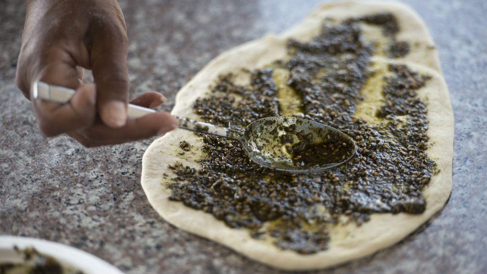 za'atar on bread