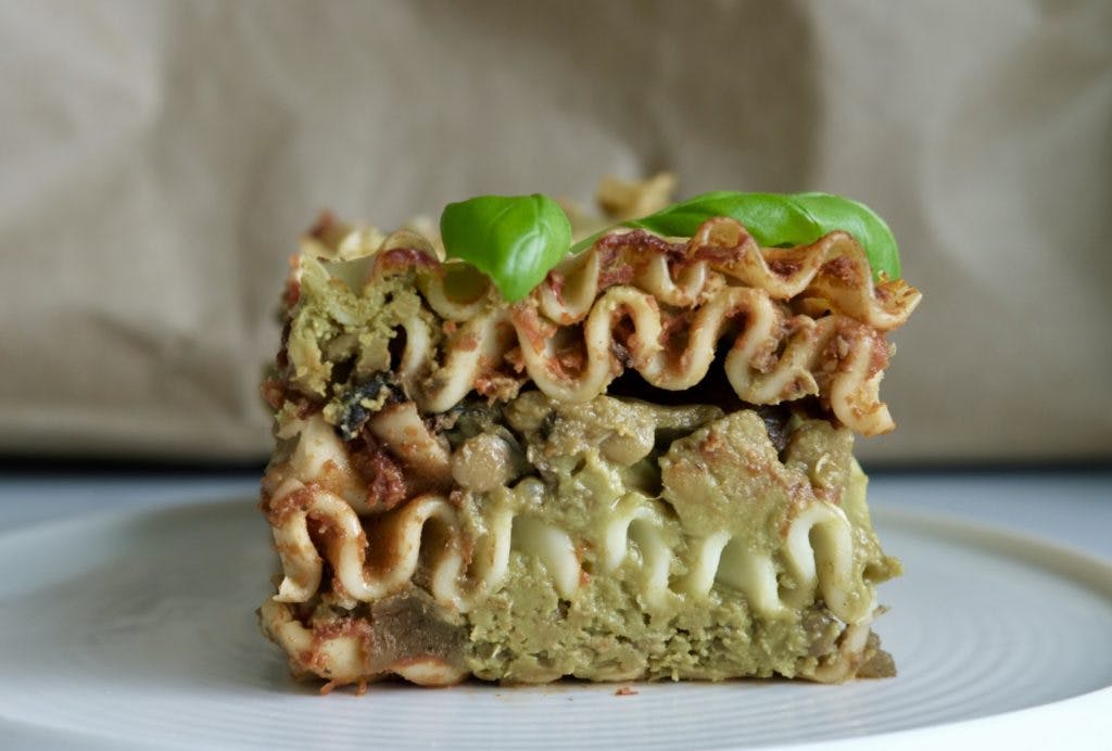 green lasagne