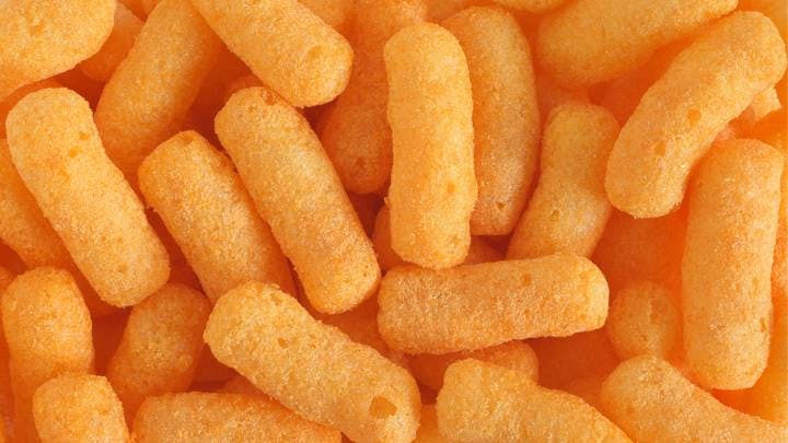 a macro image of wotsits