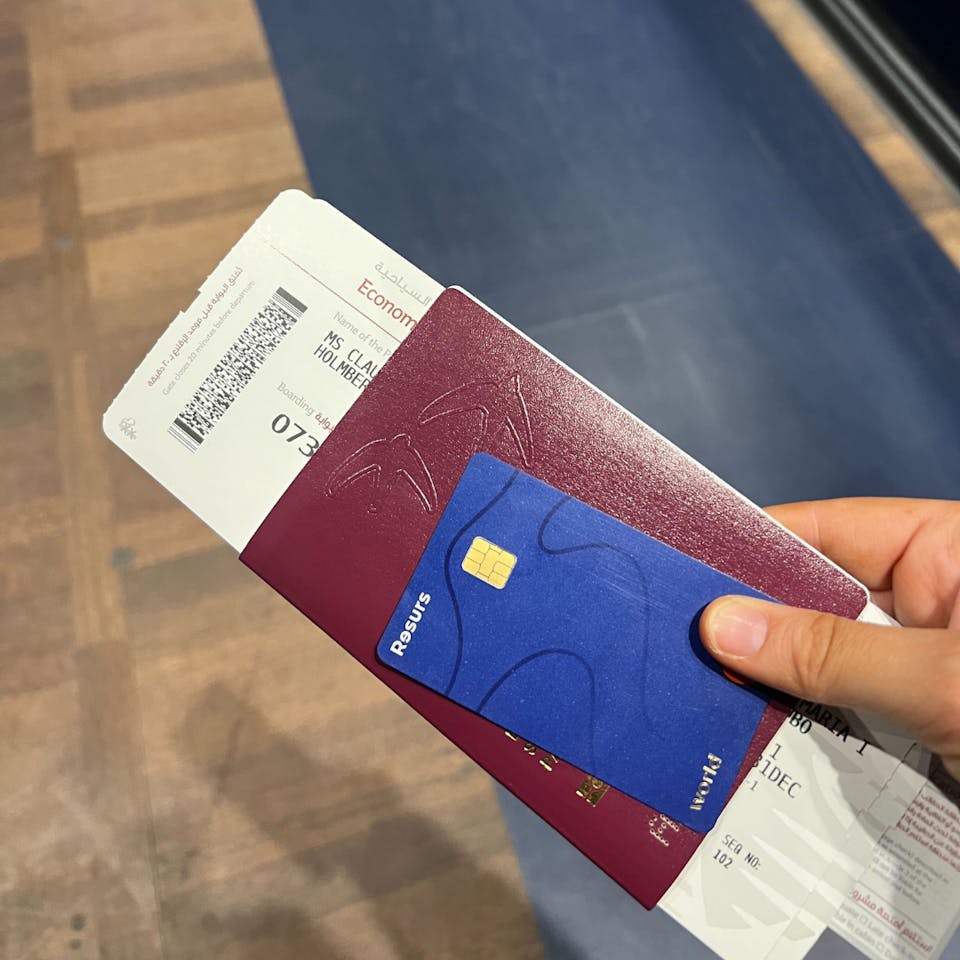 Kreditkort med flygbonus passar till…