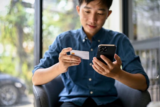 Overføre penger fra kredittkort til en konto