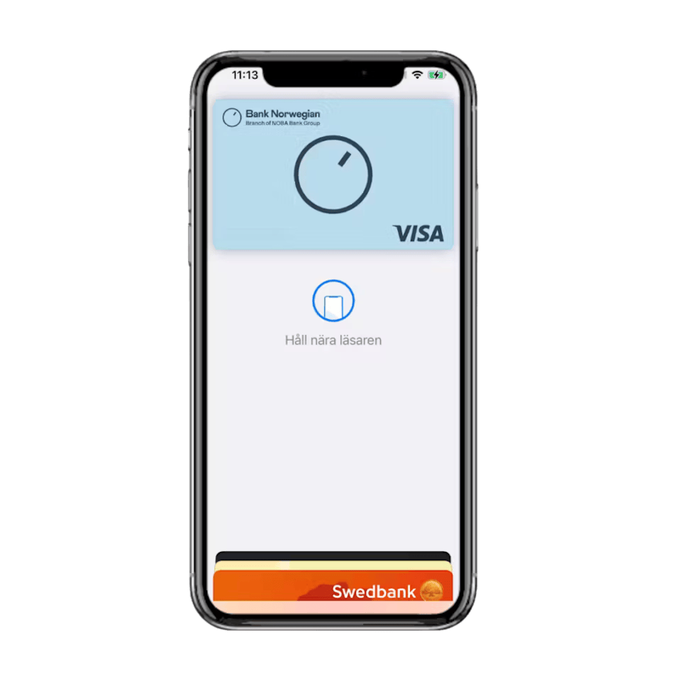 Virtuellt Bank Norwegian direkt i mobilen