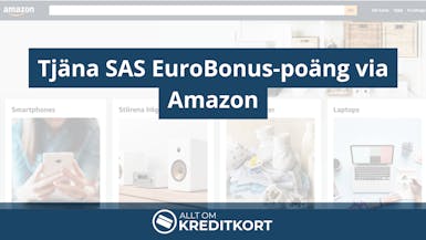 Tjäna SAS EuroBonus-poäng via Amazon