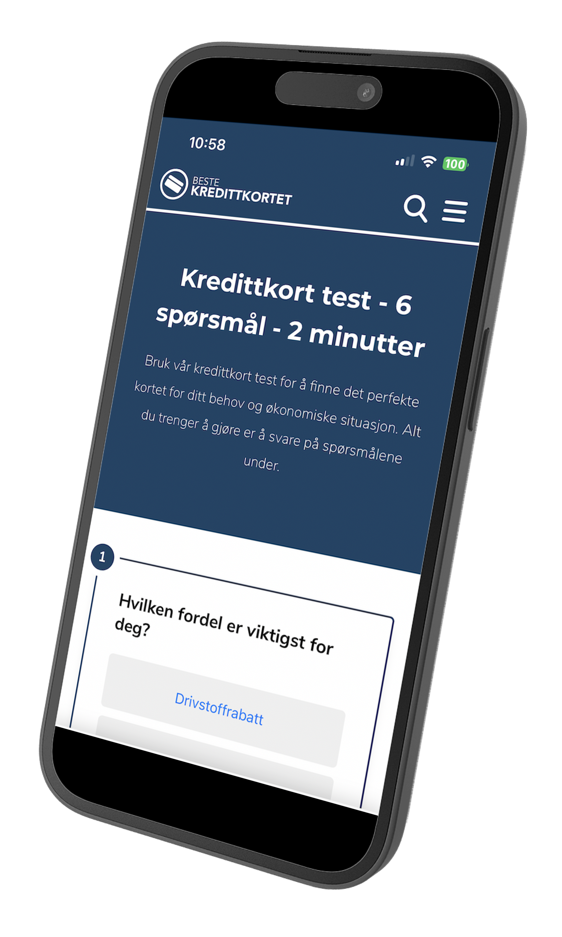 kredittkort test
