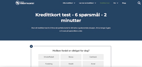 kredittkort test