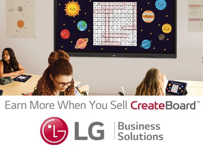 LG CreateBoard Instant Rebates & Spiffs up to $200