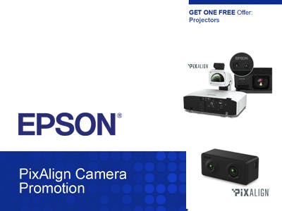 Epson PixAlign Camera Promotion. Get One Free Offer.