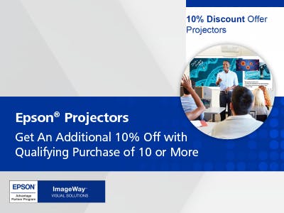 Epson – 10% of 10 or More Eligible Projectors