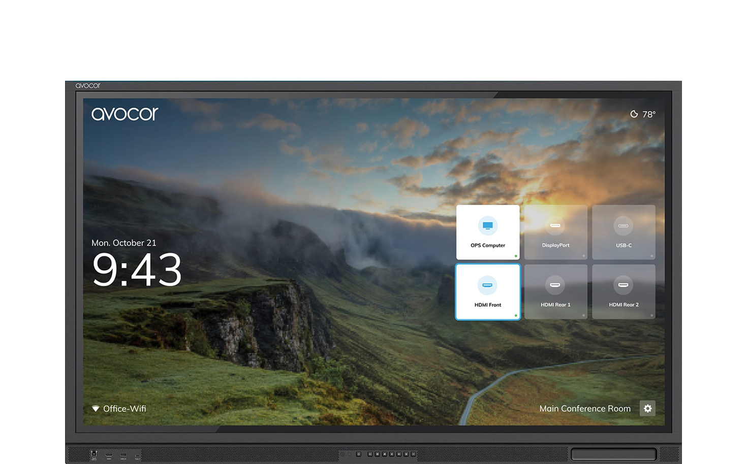 Avocor- AVE-6540 | 65" E-40 Series 4K IR LED Interactive Display