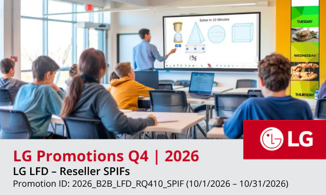 LG LFD Promotions | Q4 2026
