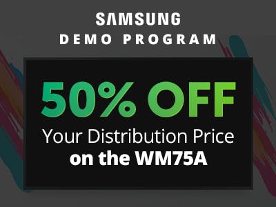50% OFF Samsung WM75A Interactive Display