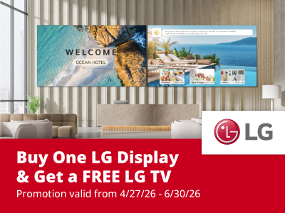 Buy One LG Display & Get a Free LG TV!