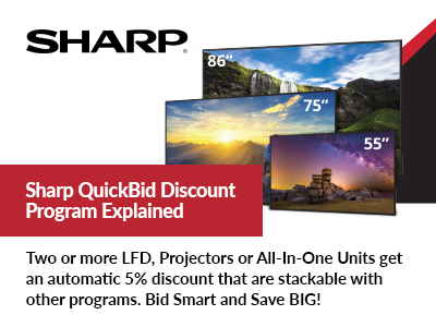 Sharp QuickBid Discount Promo