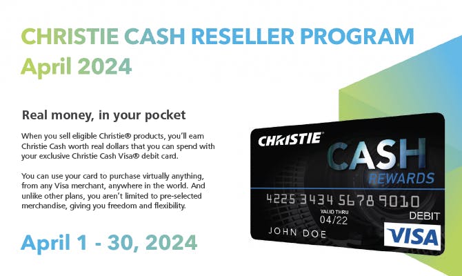 Christie | Cash Reseller Program