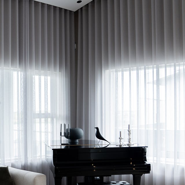 Þunn efni – Ljósgrátt hörlíki