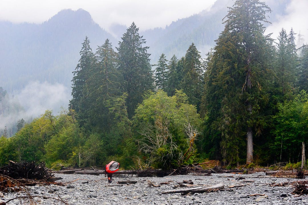 The first of many portages on day one. We launched with around 350 cfs in the river, a bit on the low side for sure.&#xA0; Fortunately, two straight days of rain brought the river up to 2200 cfs on day two, which made for far more enjoyable paddling.&#xA0; It didn&#x2019;t make the log jams go away though.