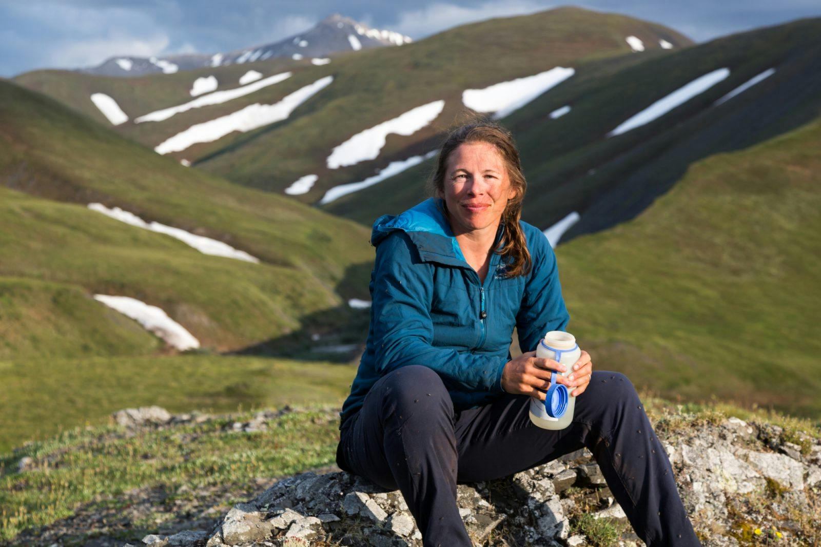 Sarah Histand in Western Brooks Range. Photo by Luc Mehl.