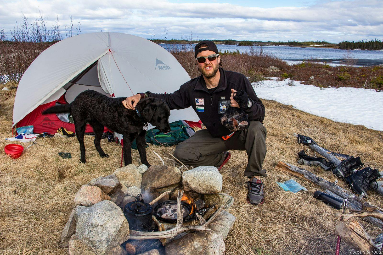 &quot;This meal of fish (in the two photographs preceding this one) lasted us for lunch, supper, and breakfast. Saku would always get the first serving. Being only nine months old, he needed the most.&quot;