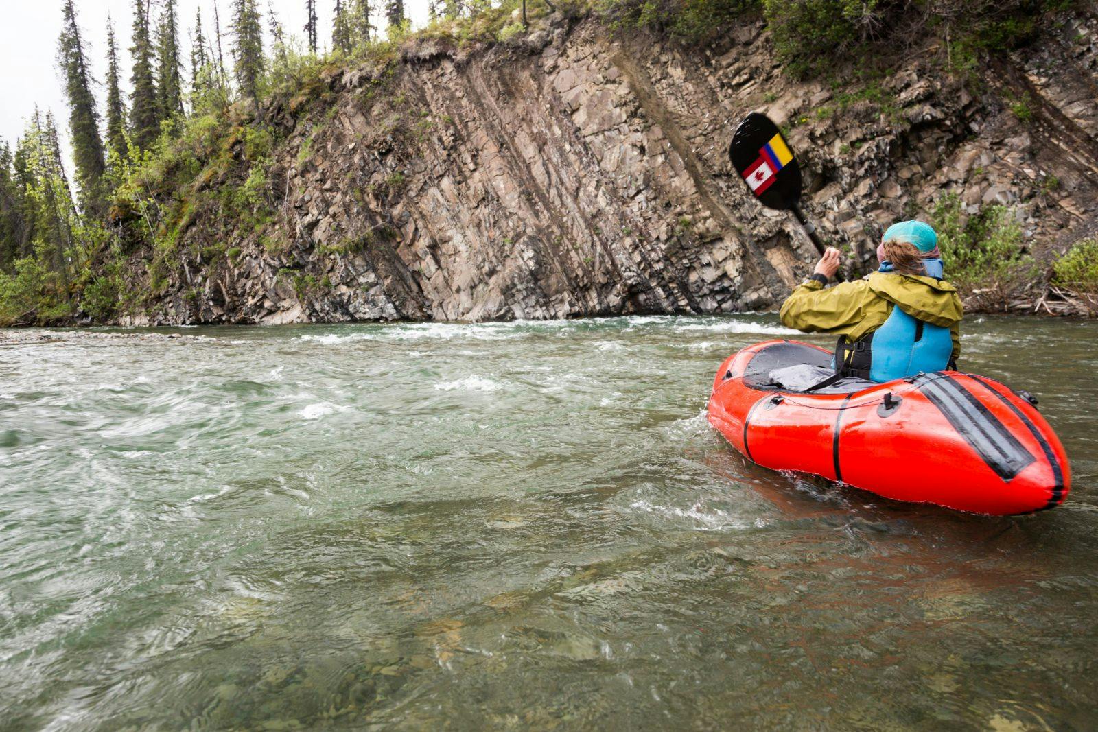 Sarah Miller Histand packraft training.