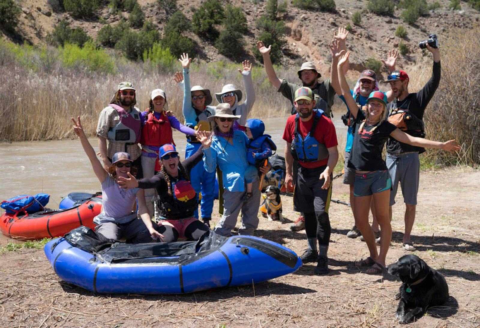 The Alpacka Crew on the Dolores River shop trip, 2017.