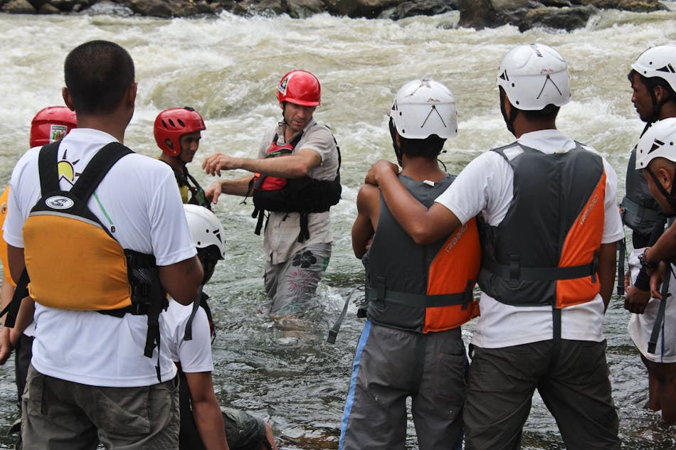 Swiftwater Rescue Training. Photo by Luc Mehl.