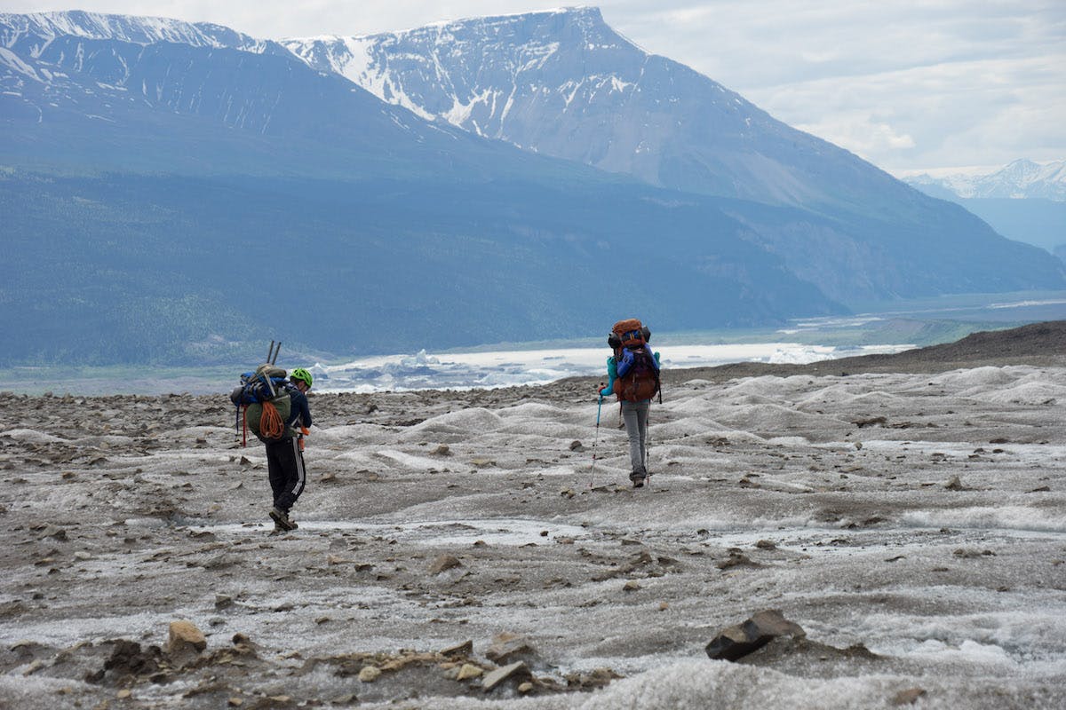 The Skolai-Nizina Packraft Traverse is a A 50-mile, off trail, wilderness traverse in Wrangell-St. Elias National Park. You must travel over glacier, through scrub &amp; scree, and down the Nizina River to get back to civilization.