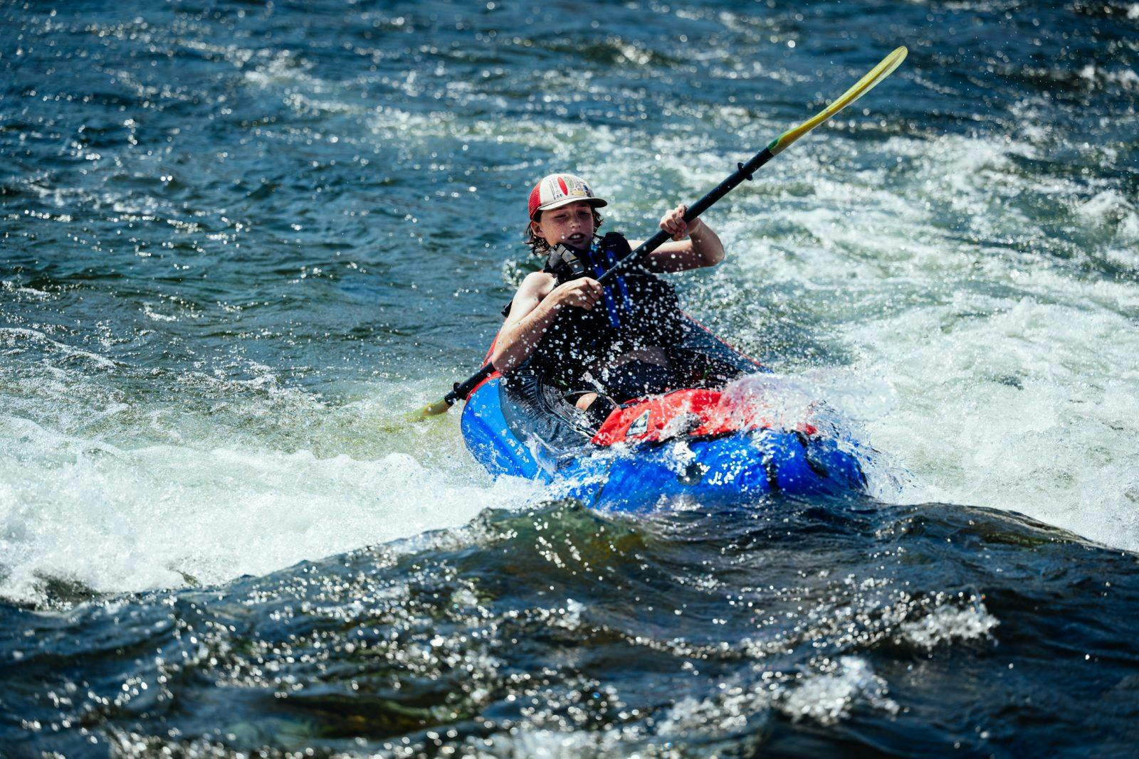 Surfing. Packraft style.