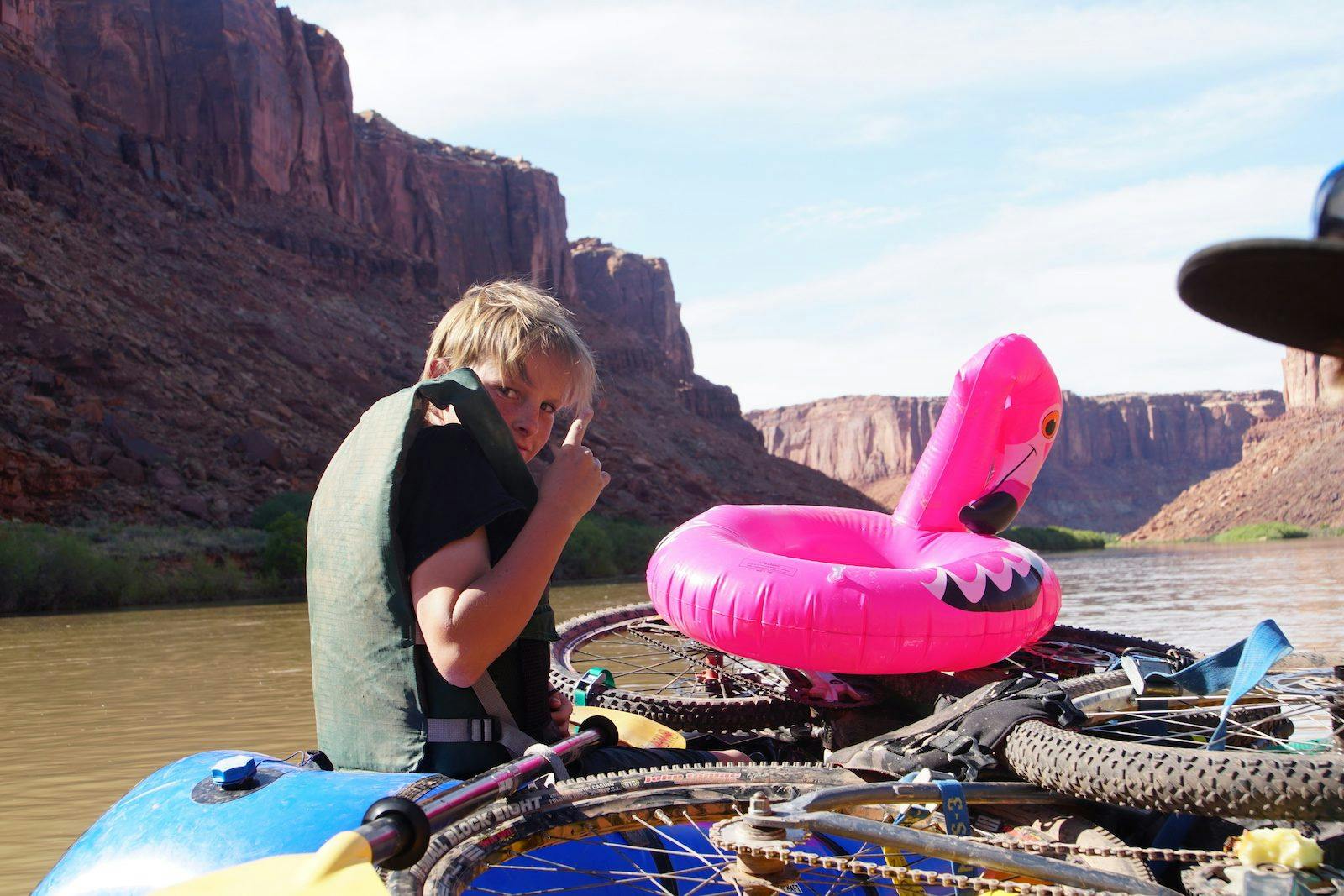 Sam &#x201C;Cap&#x2019;n&#x201D; Caudle leading the flotilla.&#xA0;