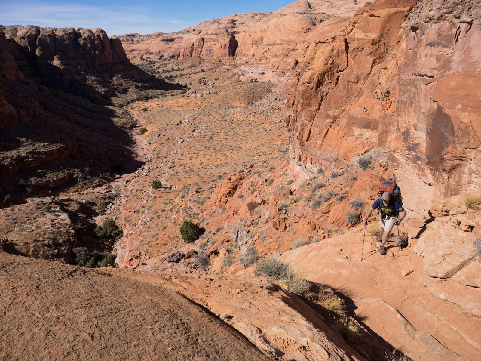 The old cowboy route was still intact allowing us to escape to the sea of domes above.