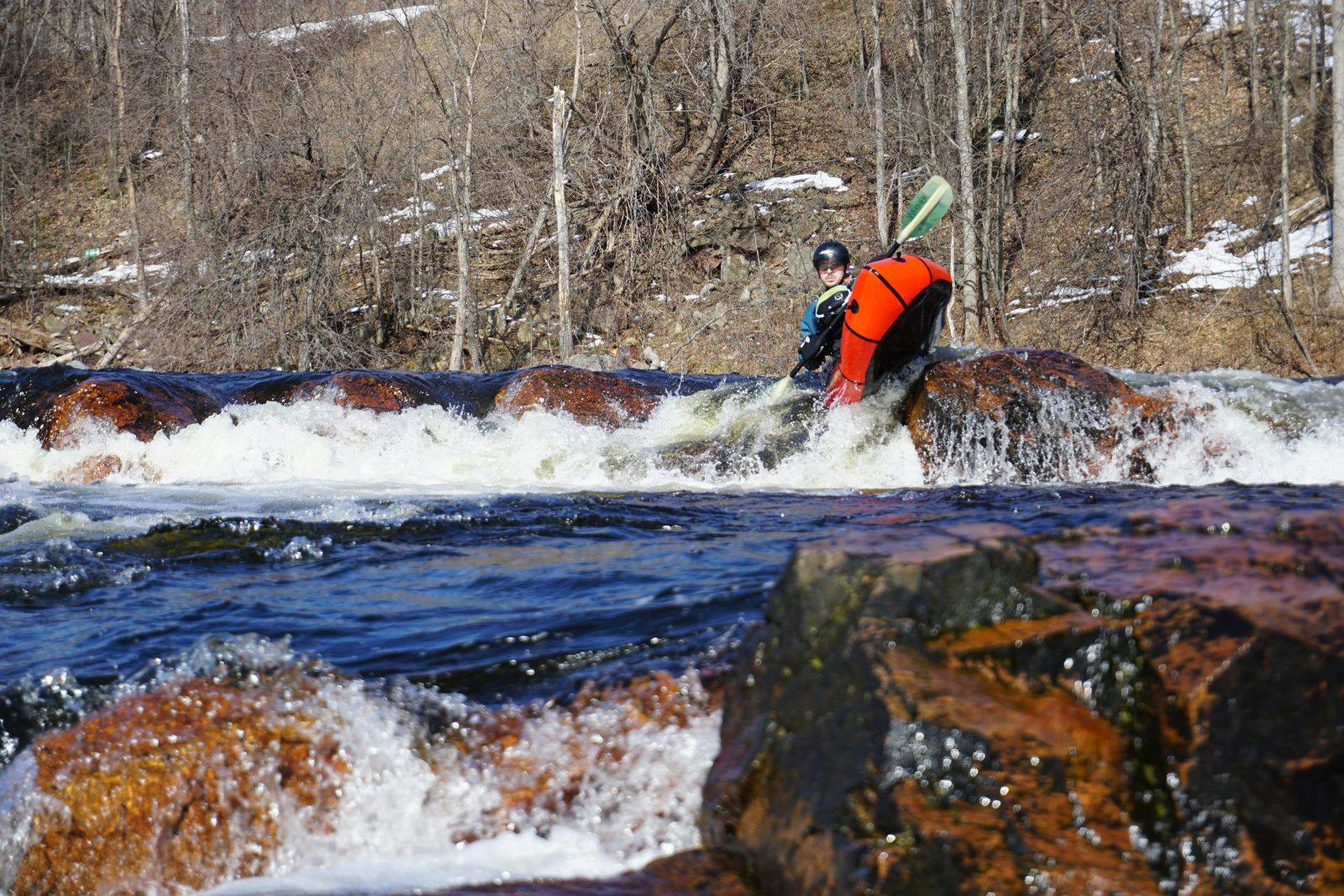 Alex LaLonde on the Redford River by Ted Teatrault