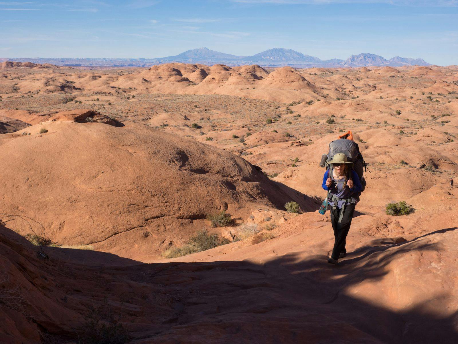 With heavy packs we began to slowly tick off the hiking miles.