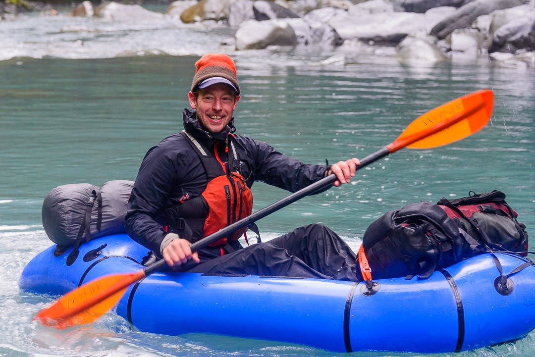 Queets River pack rafting. Photo: Benj Wadsworth