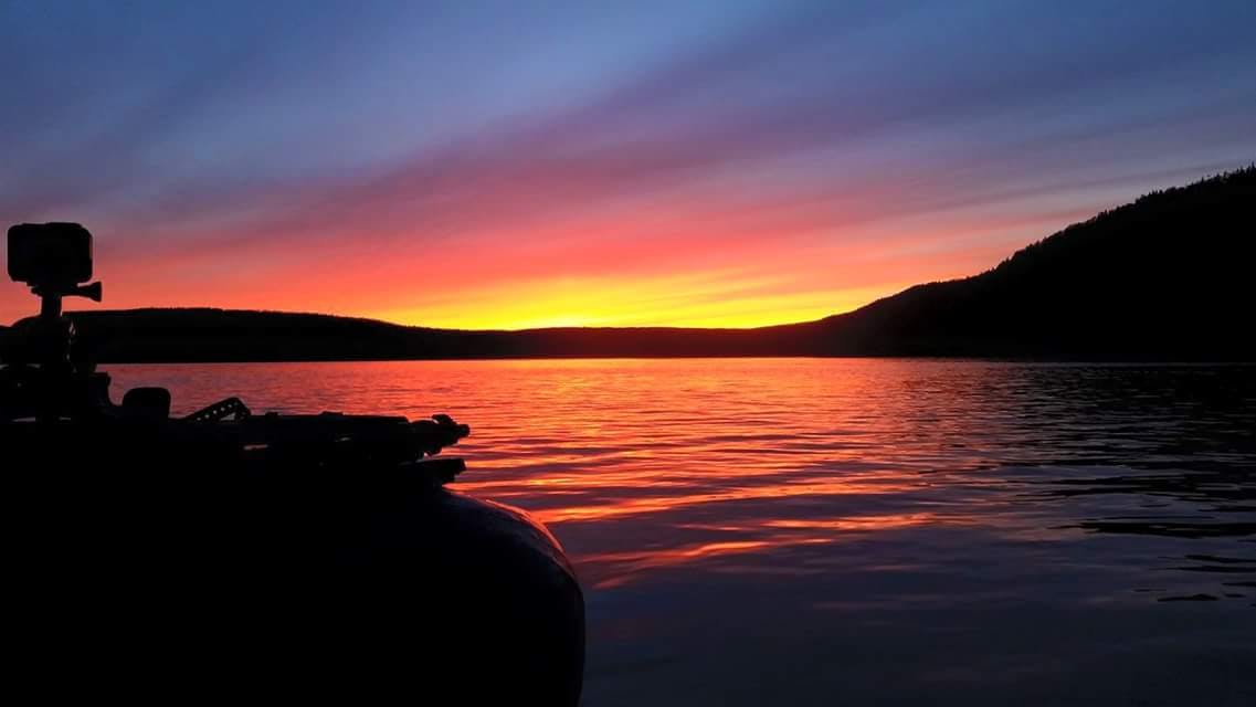 &#x201C;Paddling in the Atlantic Ocean was one my greatest experiences during the crossing Newfoundland expedition. My Alpacka Raft gave me the trust I needed to travel a total of 19 miles through the salty seas. When you go on the ocean in a small vessel it makes your surroundings seem that much bigger and captivating. During this fiery sunset I paddled into our provinces only aboriginal Mi&#x2019;kmaq reserve. It was the the first community in 220 miles and also the half way point of our adventure. To think Saku and I had made it this far on our own power was unbelievable and I will remember that moment forever&#x201D;