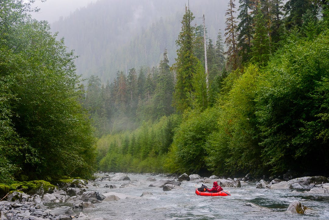 Tim Halder working his way through one of many pinball rapids.The river is generally class II with some Class III- thrown in to keep you on your toes.