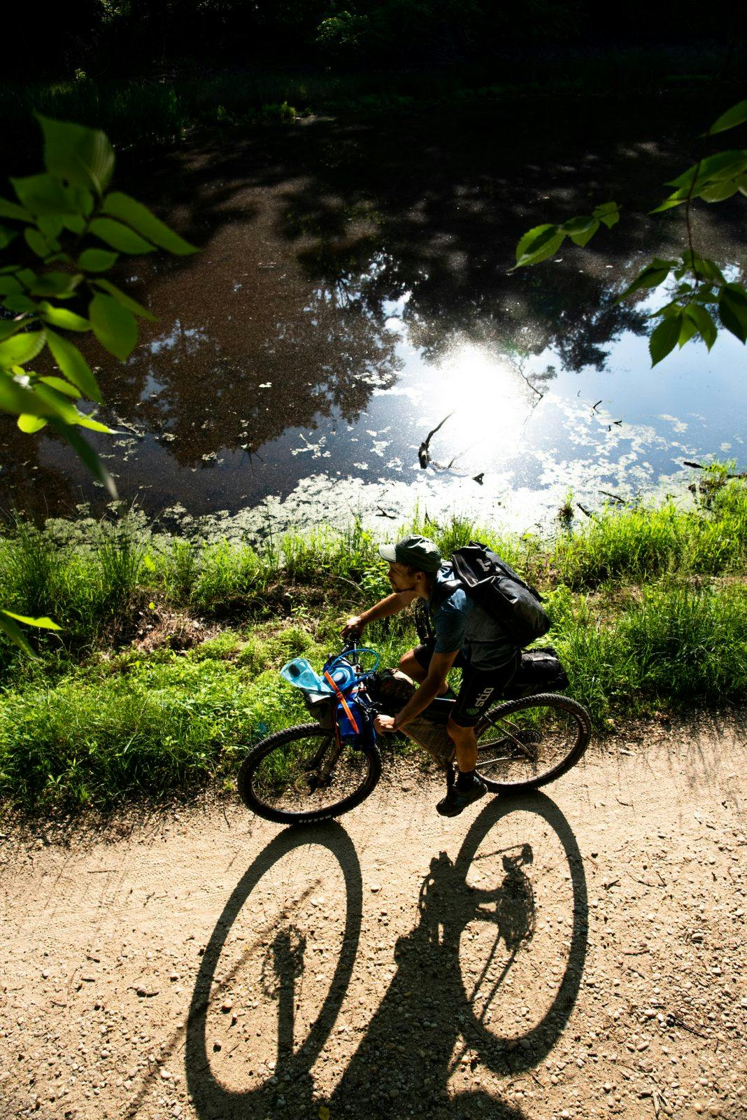 Grant Horton on the last day of their trip on the C&amp;O Canal.