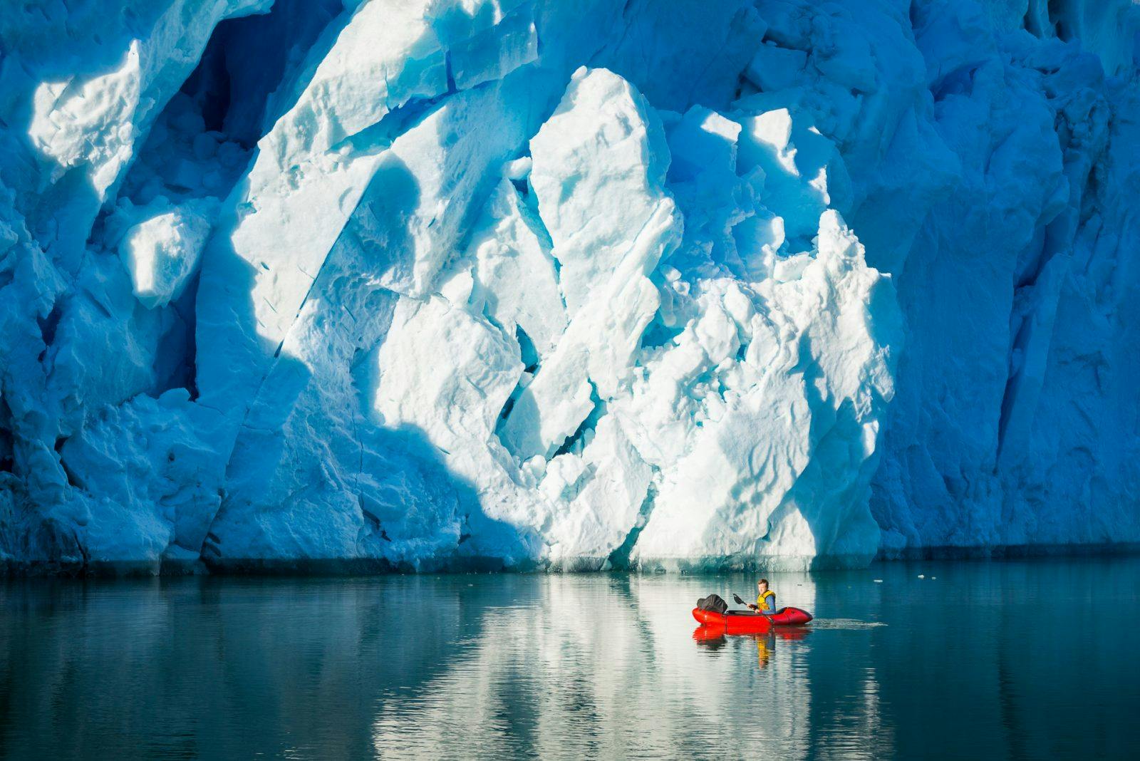 &quot;I took this picture of myself with a remote control during a solo trek in southern Greenland, it features the Eqalorutsit Kangigdlit Sermiat in the background. Never paddled so close to an actively calving glacier before, it&#x2019;s not recommended. &#x1F609;&quot; &#x2800;&#x2800;&#x2800;&#x2800;&#x2800;&#x2800;&#x2800;&#x2800;&#x2800;&#x2800;&#x2800;&#x2800;&#x2800;&#x2800;&#x2800;