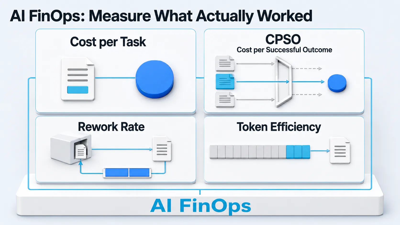 AI FinOps performance metrics infographic