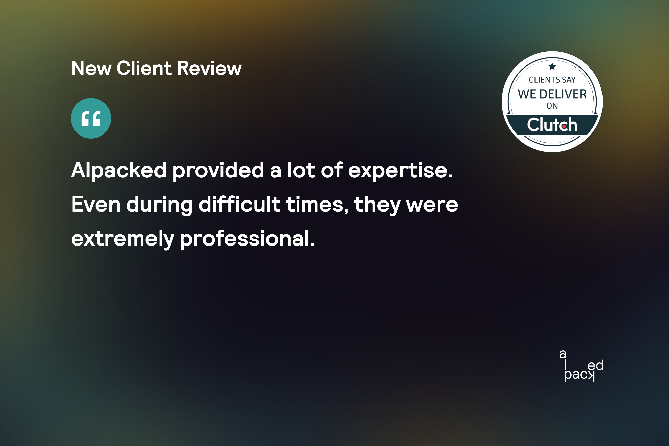 New 5-Star Alpacked Review on Clutch’s Platform thumbnail