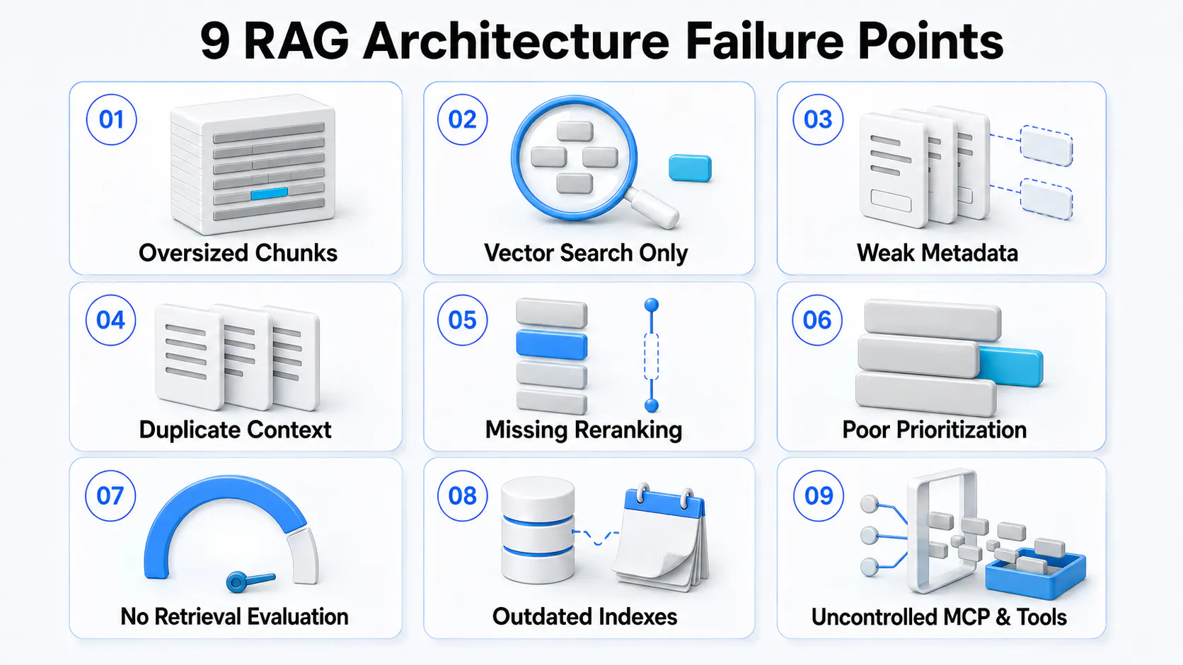 Infographic of common RAG failures